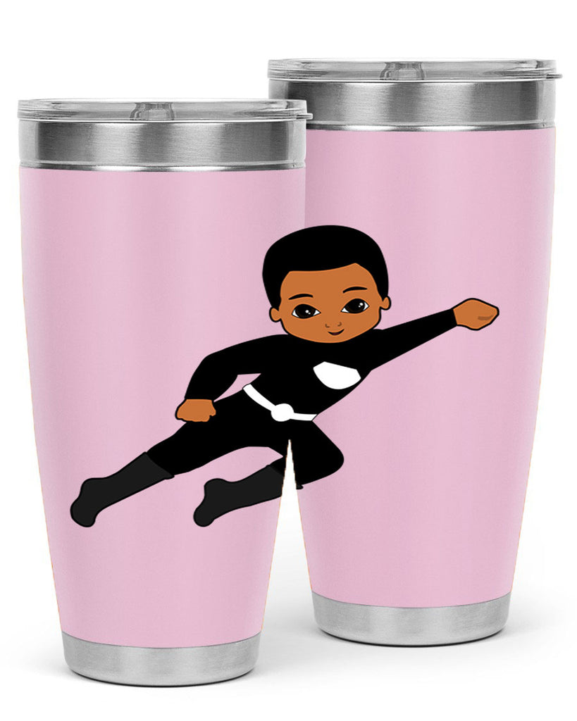 super kid 7#- black men - boys- tumbler