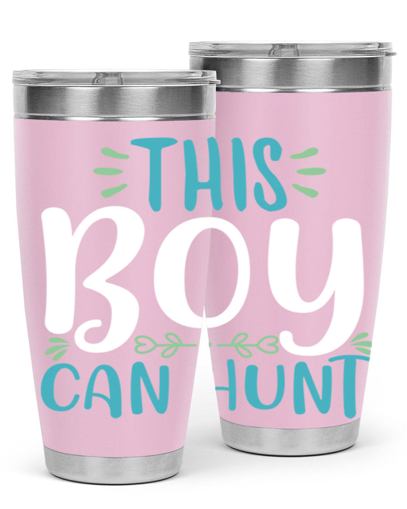 this boy can huntt 1#- easter- Tumbler