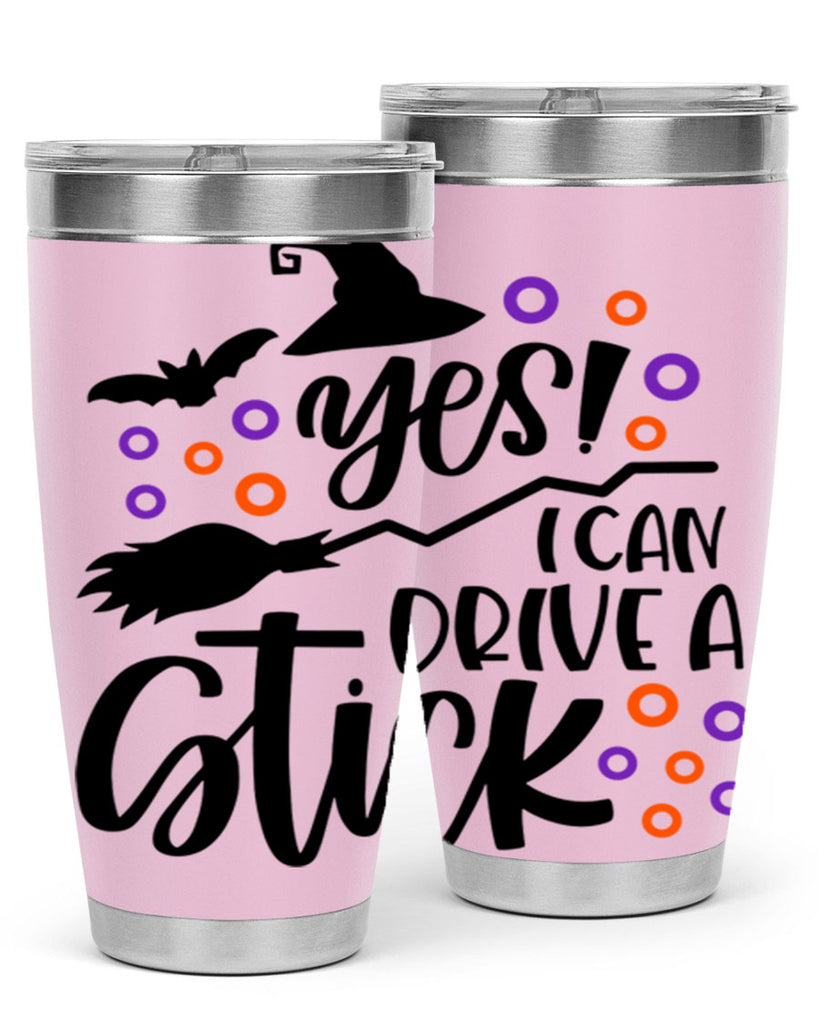 yes i can drive a stick 3#- halloween- Tumbler