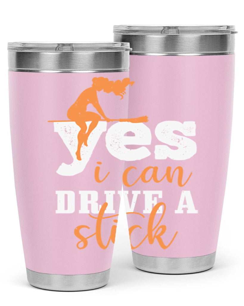 yesi can drive a stick 120#- halloween- Tumbler