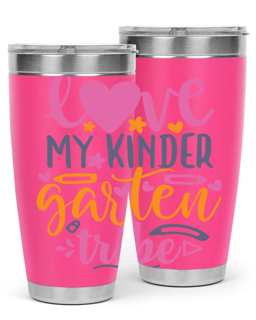 100 love my kinder garten tribe 36#- 100 days of school- Tumbler