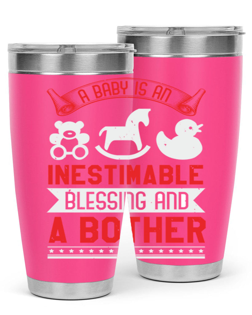 A baby is blessing and a bother Style 50#- baby shower- tumbler