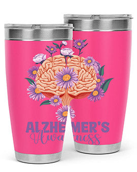 AlzheimerS Awareness Brain 12#- alzheimers- Tumbler
