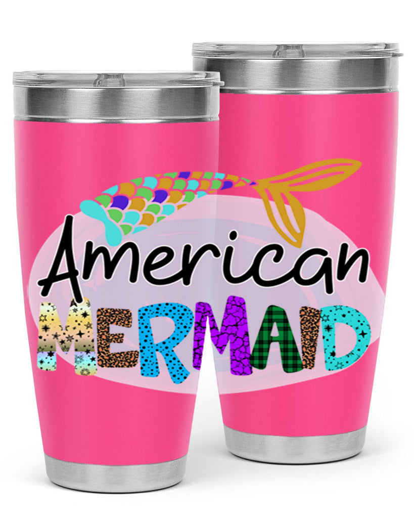 American Mermaid 14#- mermaid- Tumbler