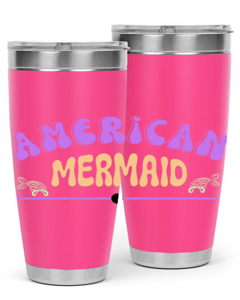 American Mermaid 16#- mermaid- Tumbler