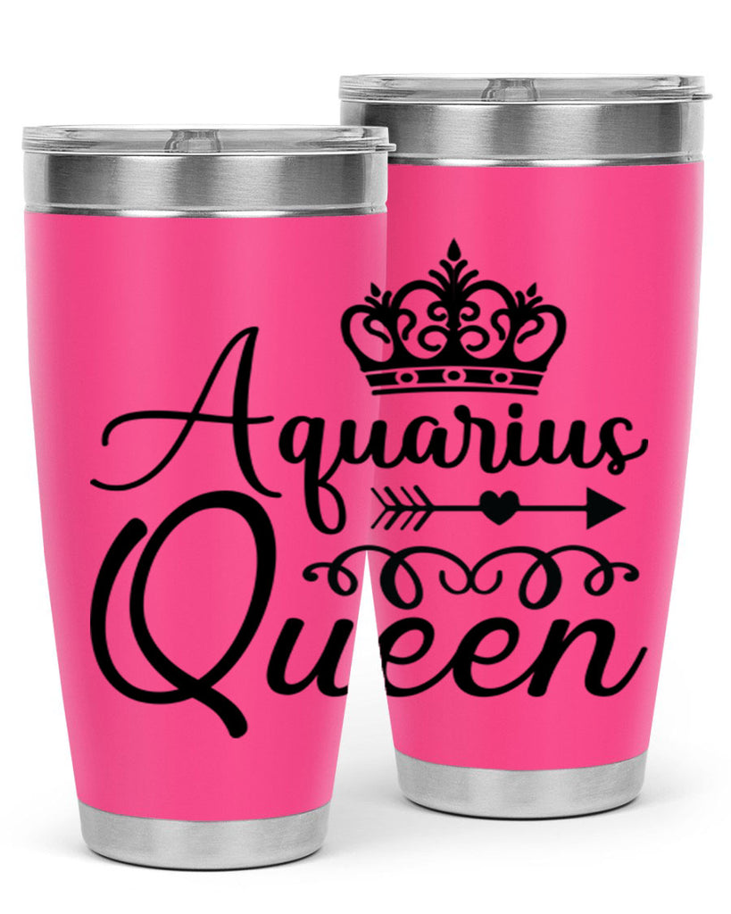 Aquarius queen 74#- zodiac- Tumbler