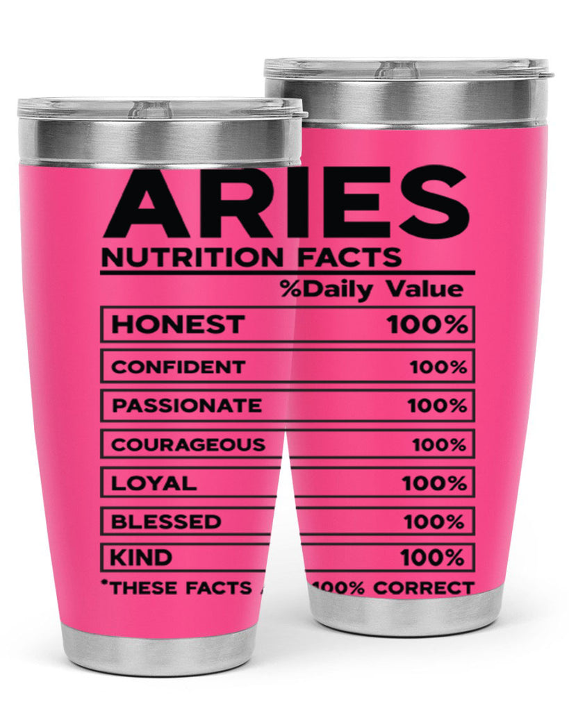 Aries Nutrition Facts 97#- zodiac- Tumbler