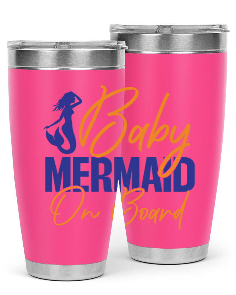 Baby Mermaid on Board 20#- mermaid- Tumbler