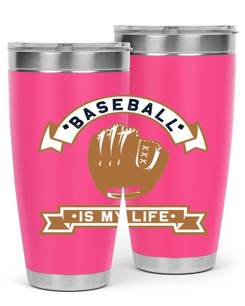 Baseball is 1445#- baseball- Tumbler