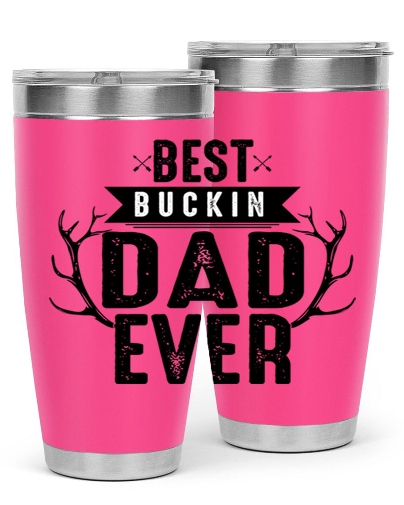 Best Buckin Dad ever 48#- dad- Tumbler