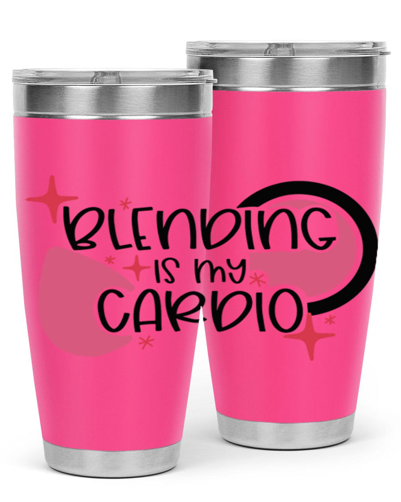 Blending Is My Cardio Style 128#- make up- Tumbler