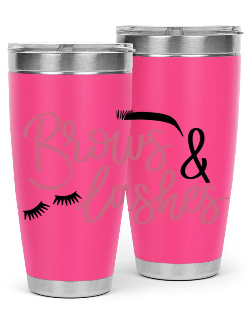 Brows Lashes Style 122#- make up- Tumbler