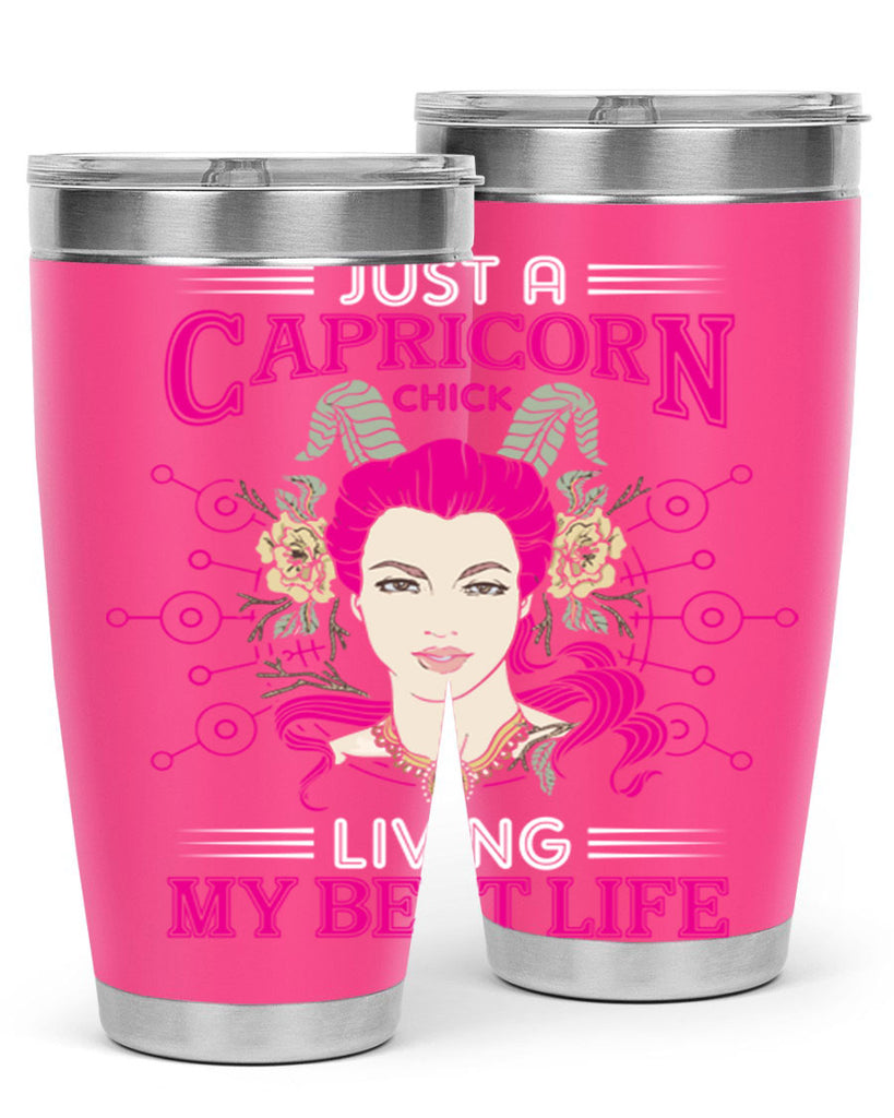 Capricorn chick 193#- zodiac- Tumbler
