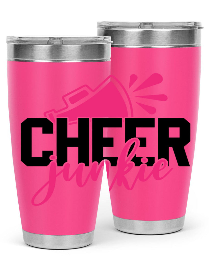 Cheer junkie 1390#- cheer- Tumbler