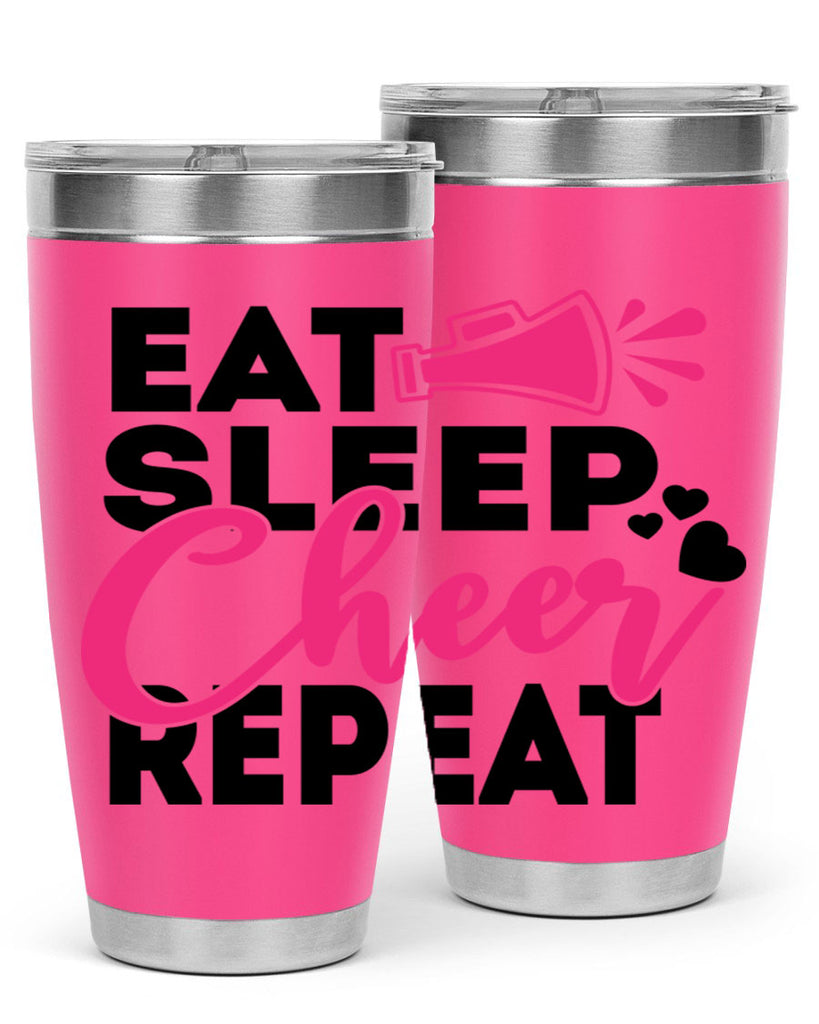 Eat Sleep Cheer Repeate 1315#- cheer- Tumbler