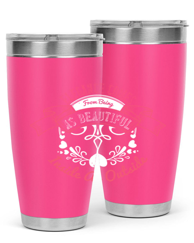 Elegance comes from being as beautiful inside as outside Style 213#- make up- Tumbler