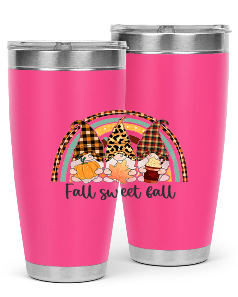 FallSweetFallGnomeRainbow 162#- fall- Tumbler