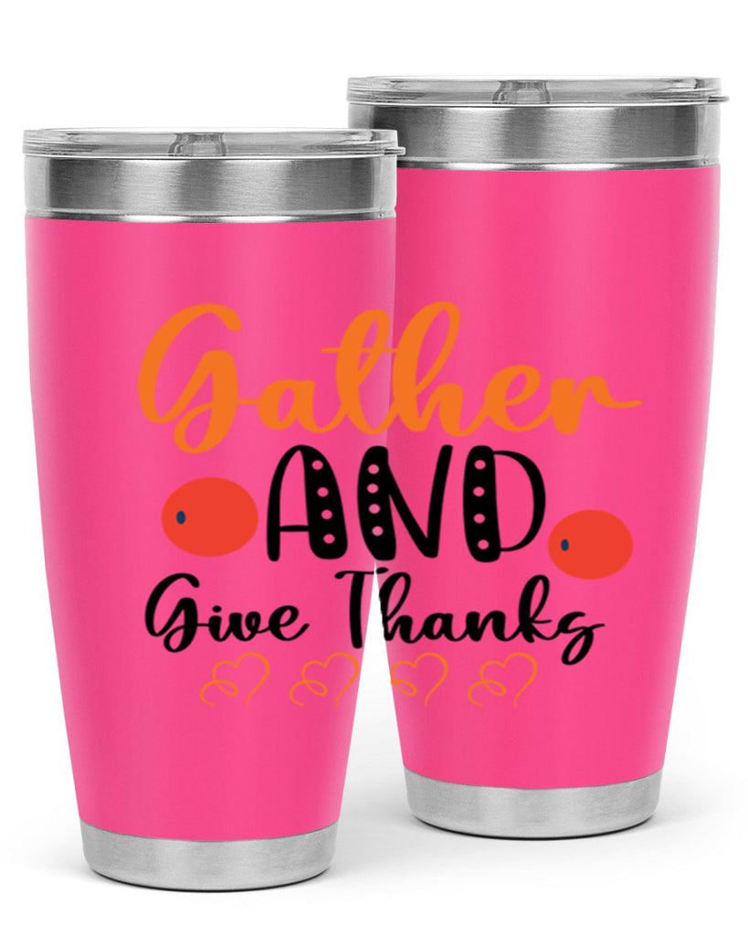Gather And Give Thanks 188#- fall- Tumbler