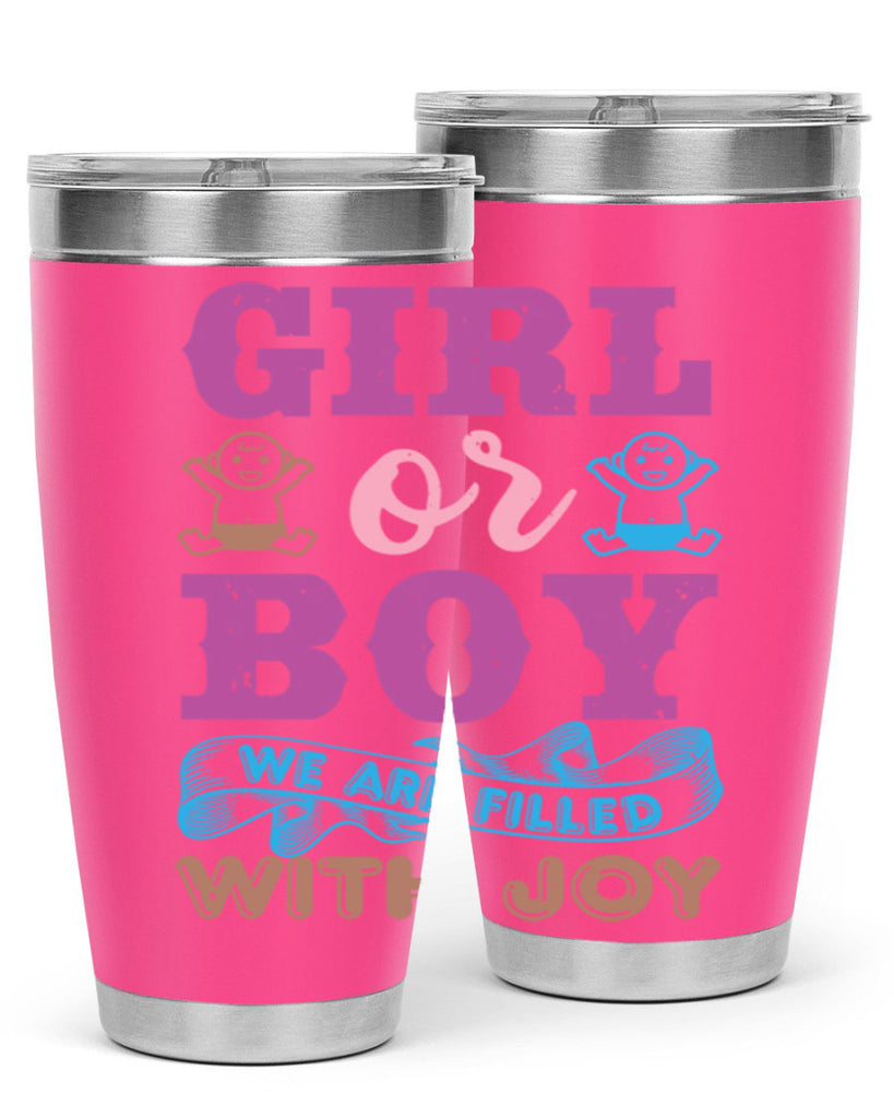 Girl or boy we are filled with joy Style 38#- baby shower- tumbler