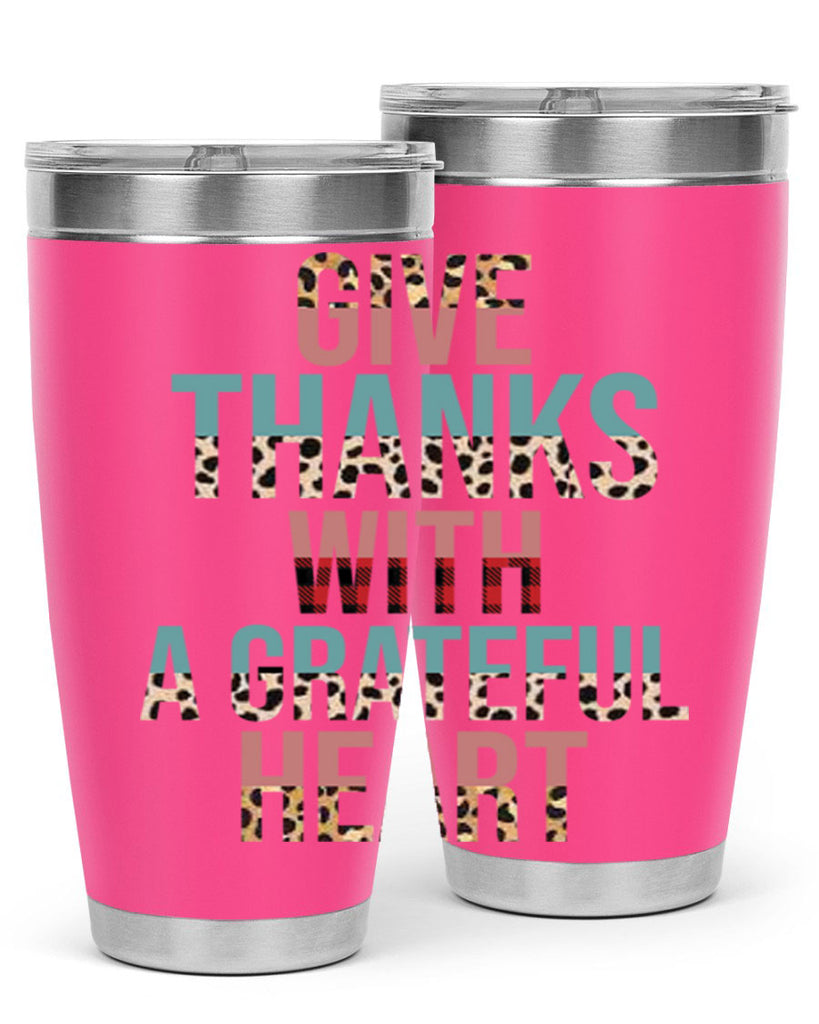 Give thanks with a grateful heart 195#- fall- Tumbler
