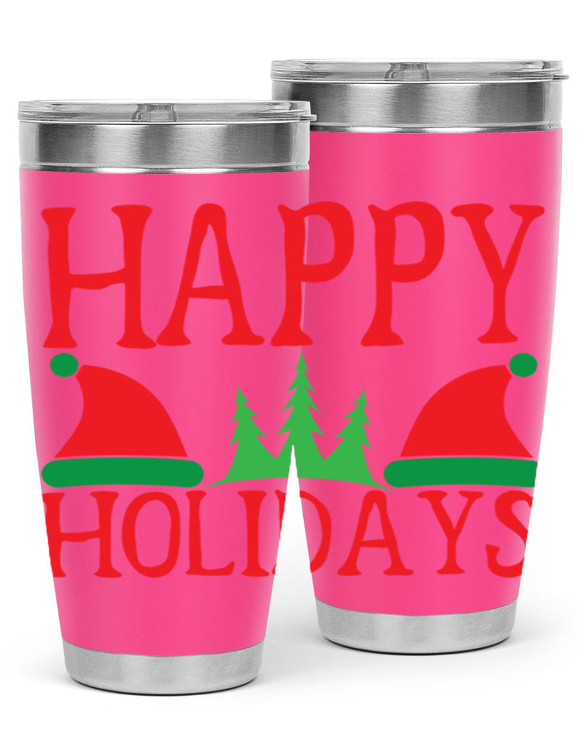 Happy Holidays 136#- winter- Tumbler