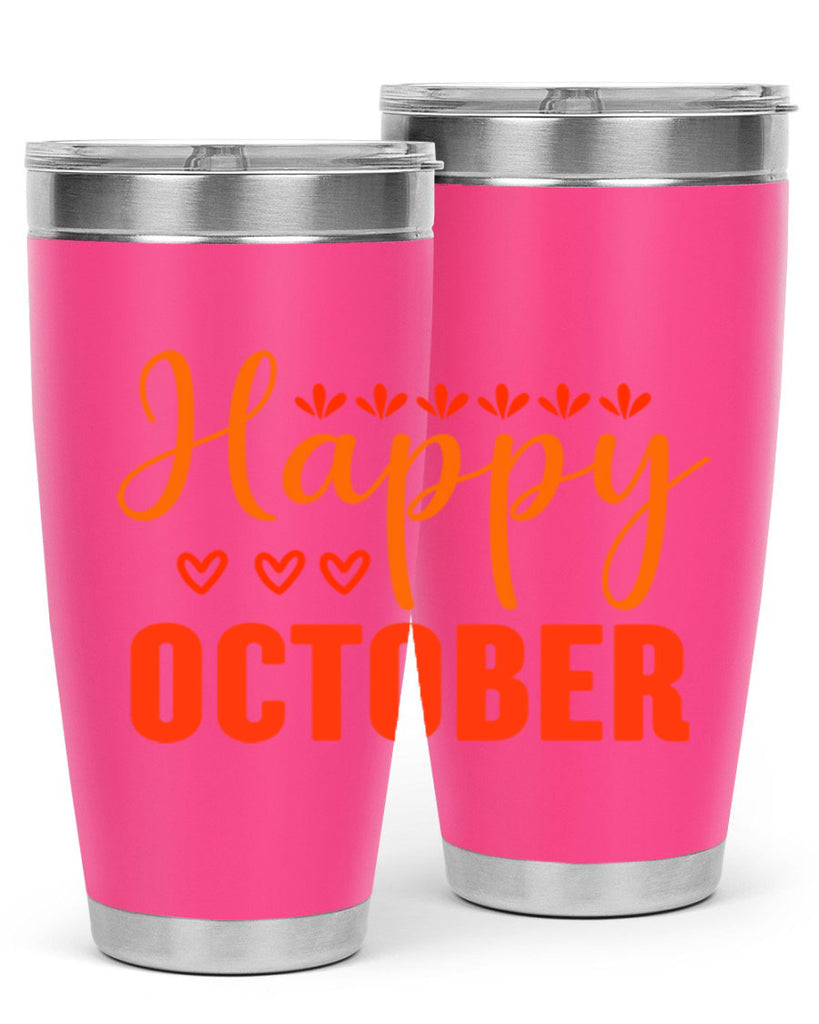 Happy October Design 237#- fall- Tumbler