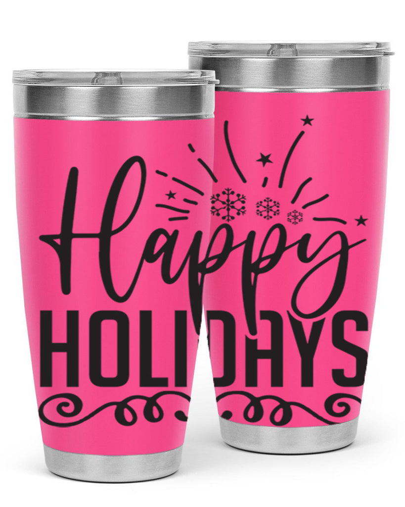 Happy holidays 137#- winter- Tumbler