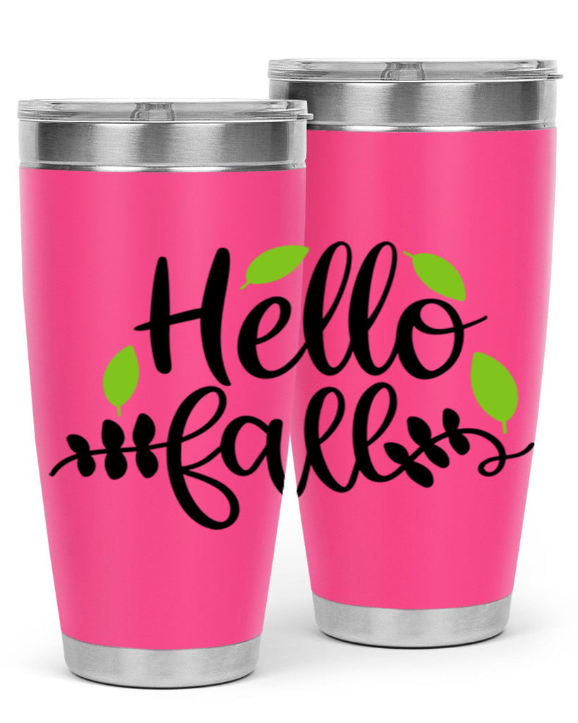 Hello Fall 283#- fall- Tumbler