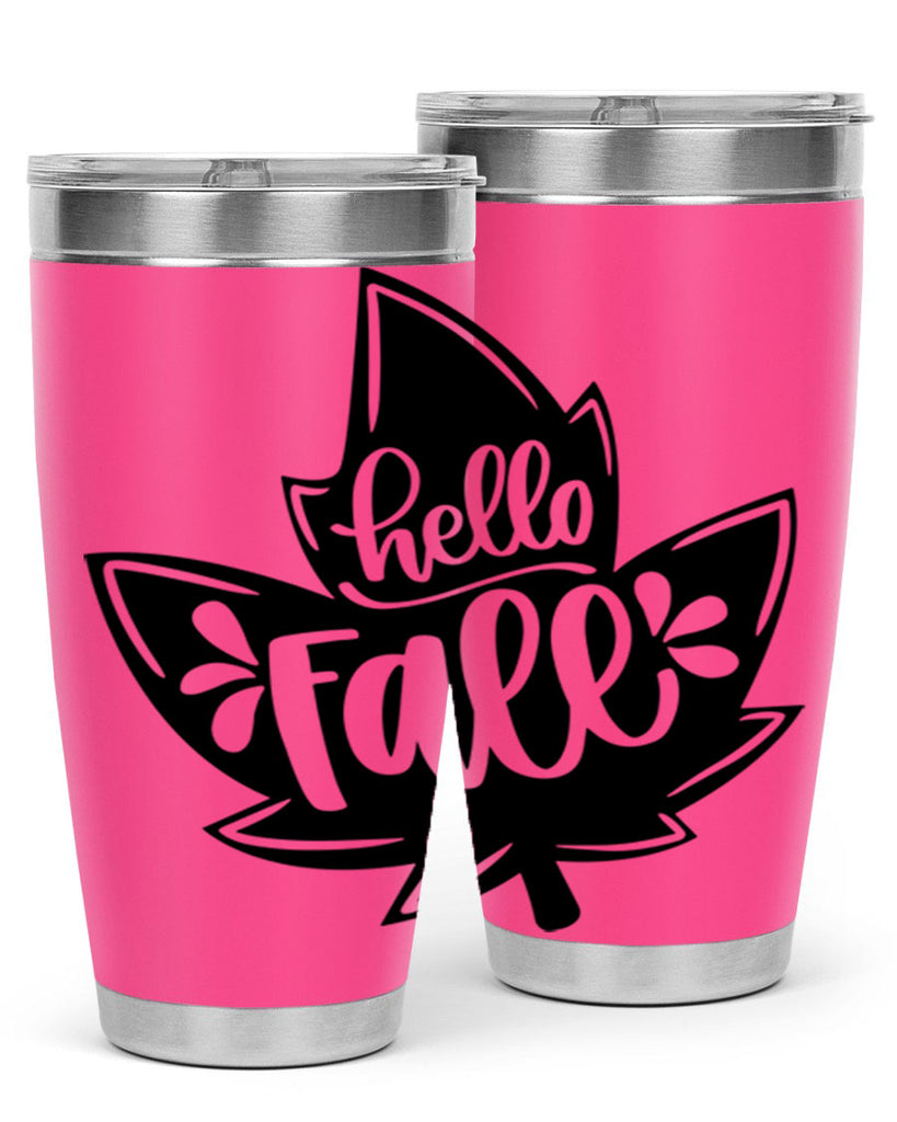 Hello Fall 494#- fall- Tumbler
