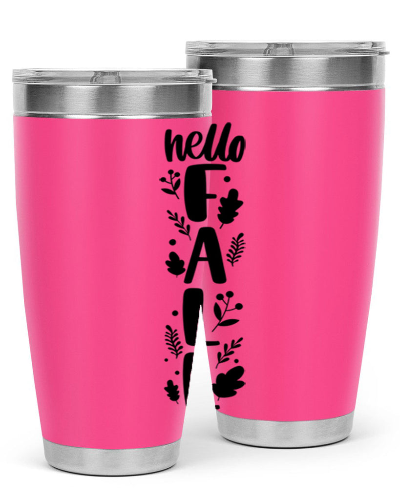 Hello Fall 495#- fall- Tumbler