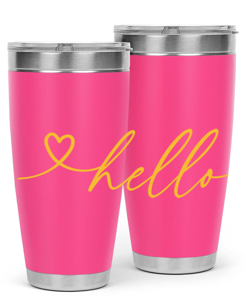 Hello heart183#- spring- Tumbler
