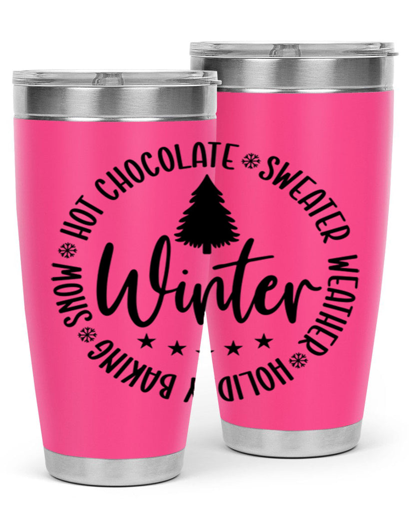 Hot Chocolate Sweater Weather Holiday Baking Snows196#- winter- Tumbler