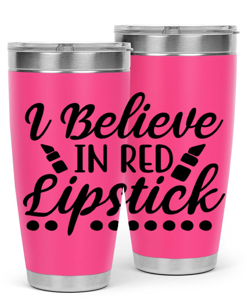 I Believe In Red Lipstick 106#- fashion- Cotton Tank