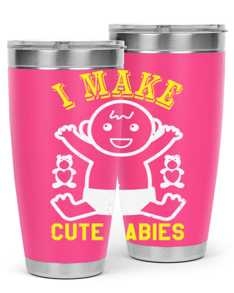 I make cute babies Style 36#- baby shower- tumbler