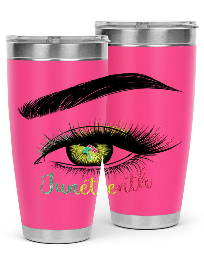 Juneteenth 1865 GirlS Eye 3#- Juneteenth- tumbler