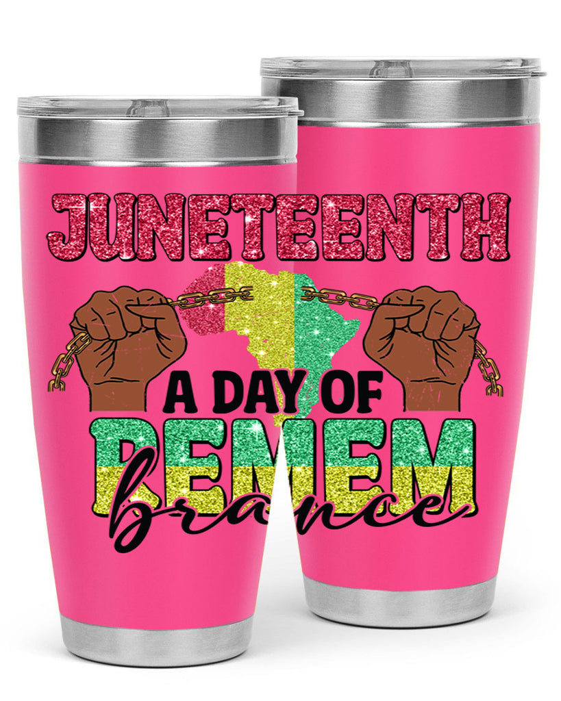 Juneteenth A Day Of Remembrance Png 9#- Juneteenth- tumbler