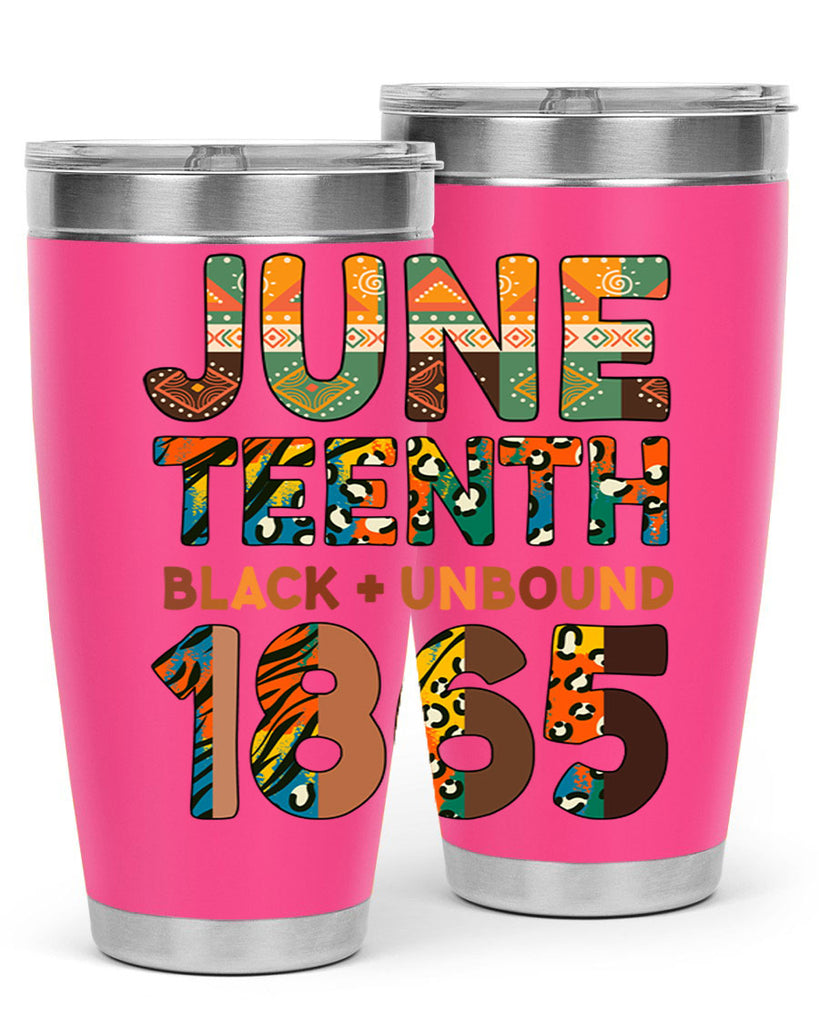 Juneteenth Black Unbound 1865 Png 33#- Juneteenth- tumbler