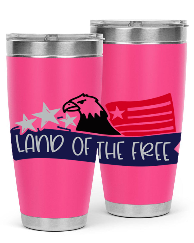 Land Of The Free Style 157#- Fourt Of July- Tumbler
