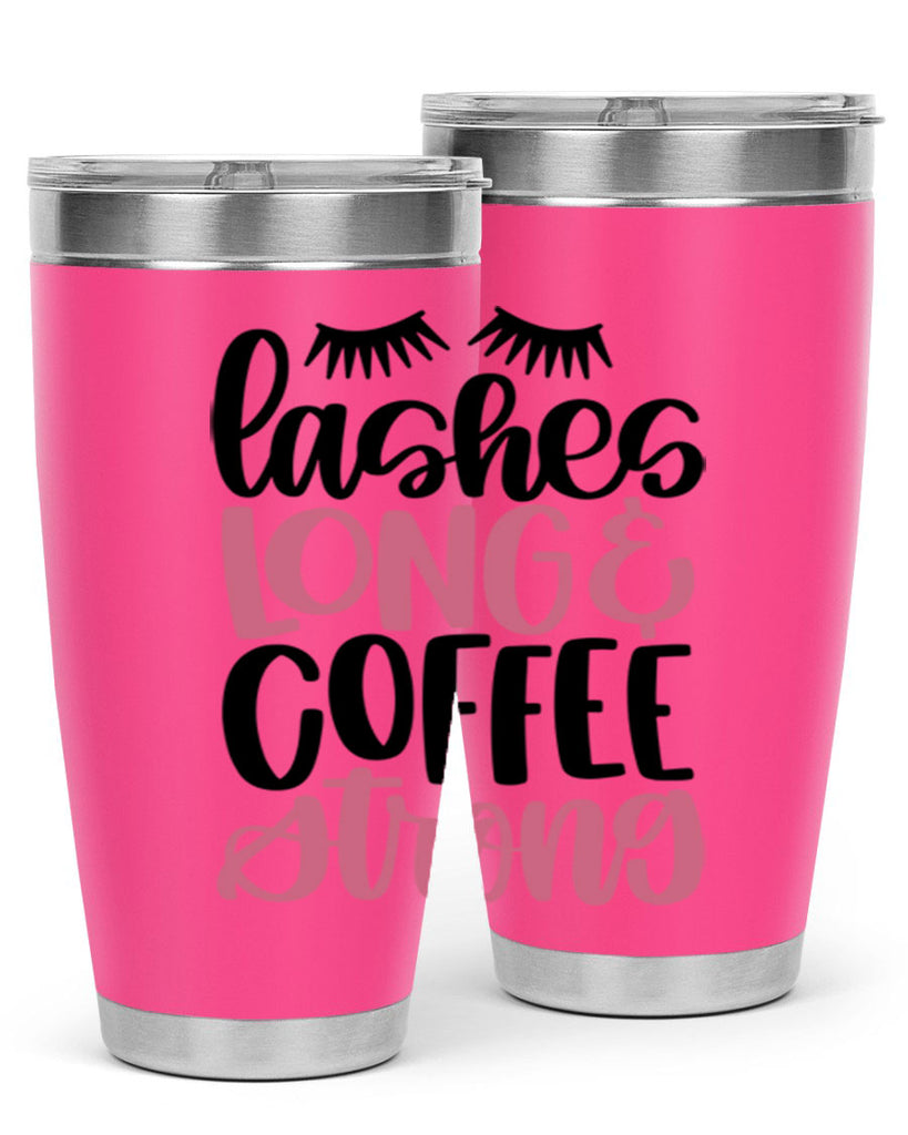 Lashes Long Coffee Strong Style 67#- make up- Tumbler