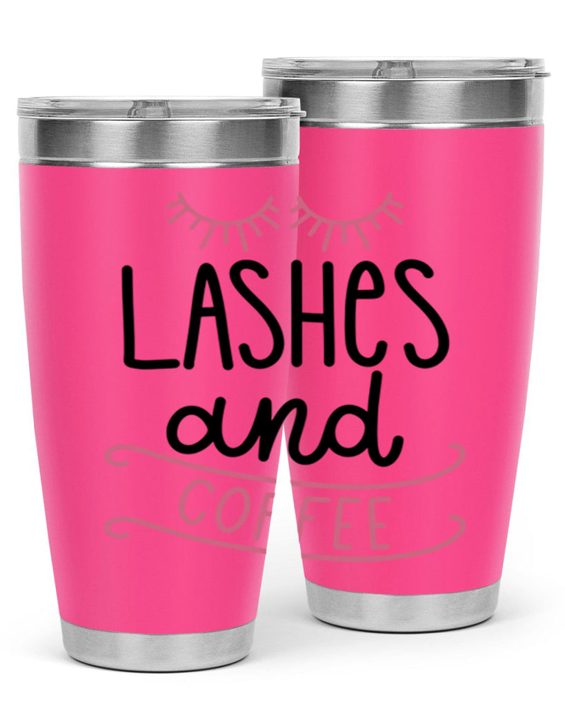 Lashes and Coffee Style 68#- make up- Tumbler