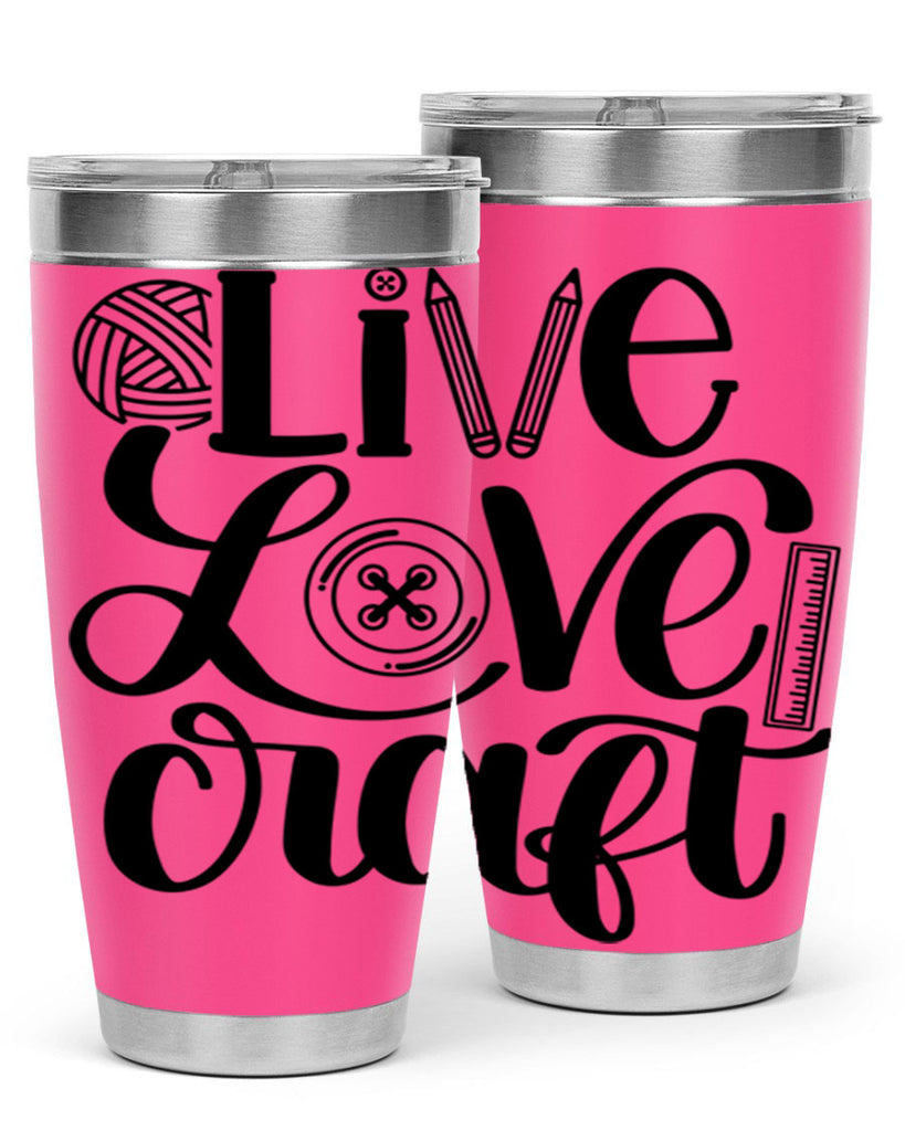 Live Love Craft 14#- crafting- Tumbler