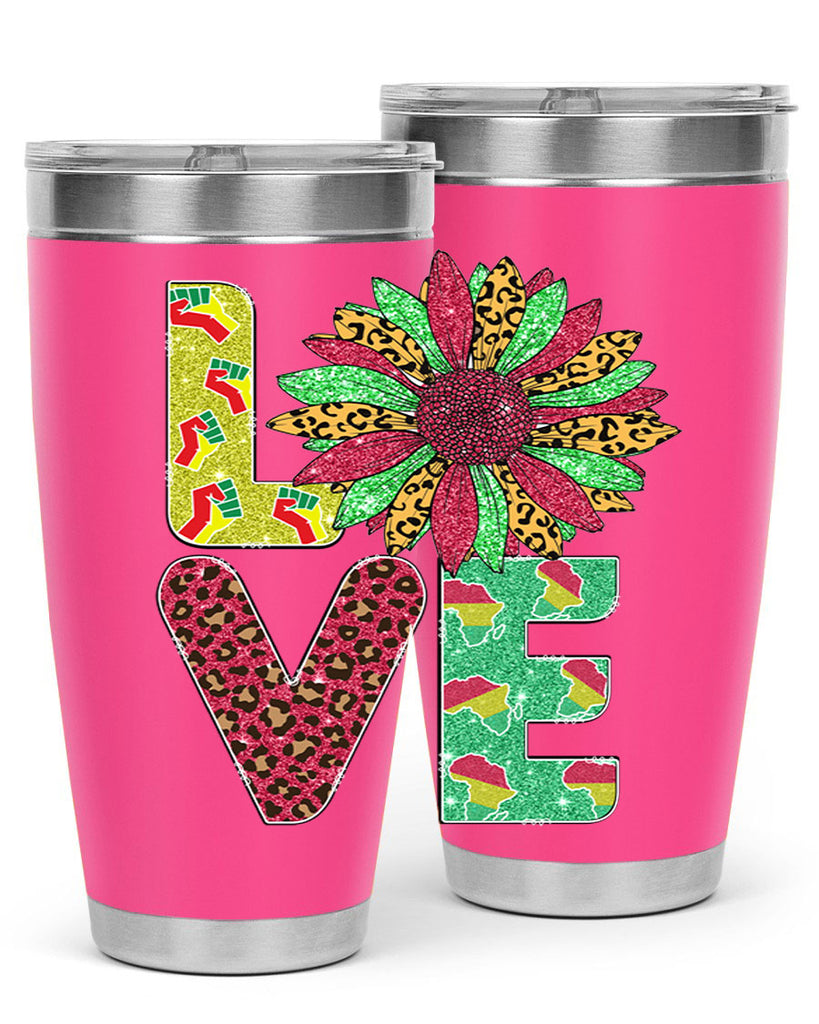 Love Juneteenth Day Fist Sunflower Png 7#- Juneteenth- tumbler