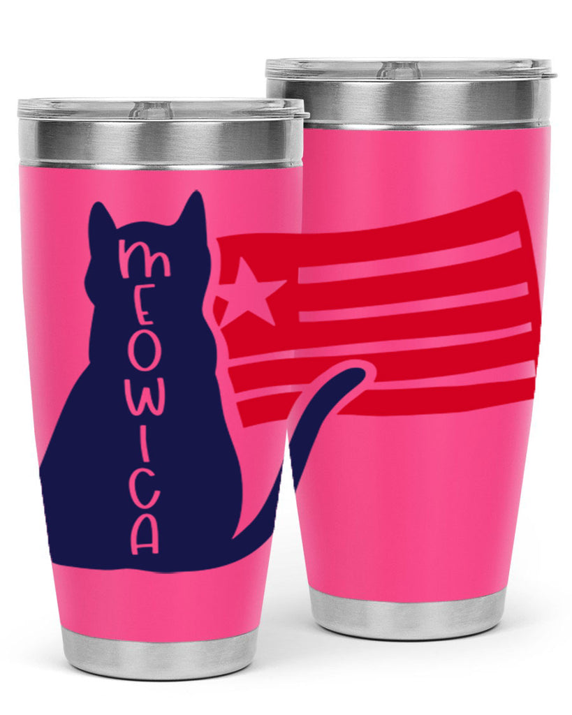 Meowica Style 166#- Fourt Of July- Tumbler