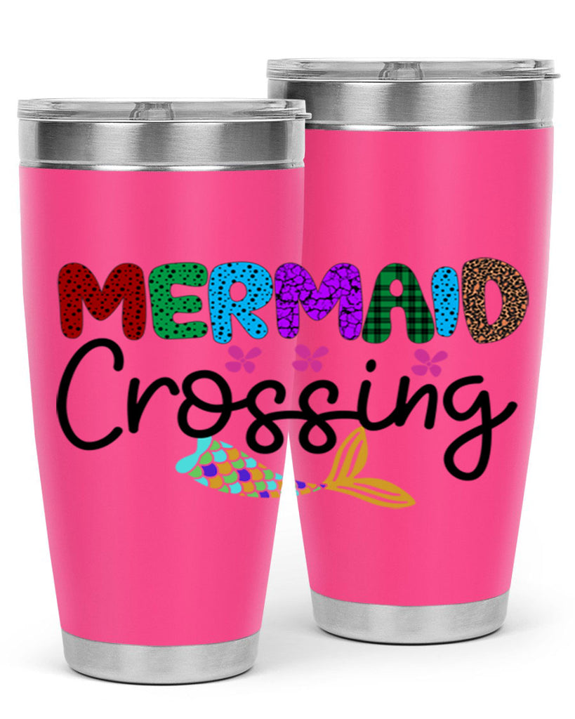 Mermaid Crossing 399#- mermaid- Tumbler