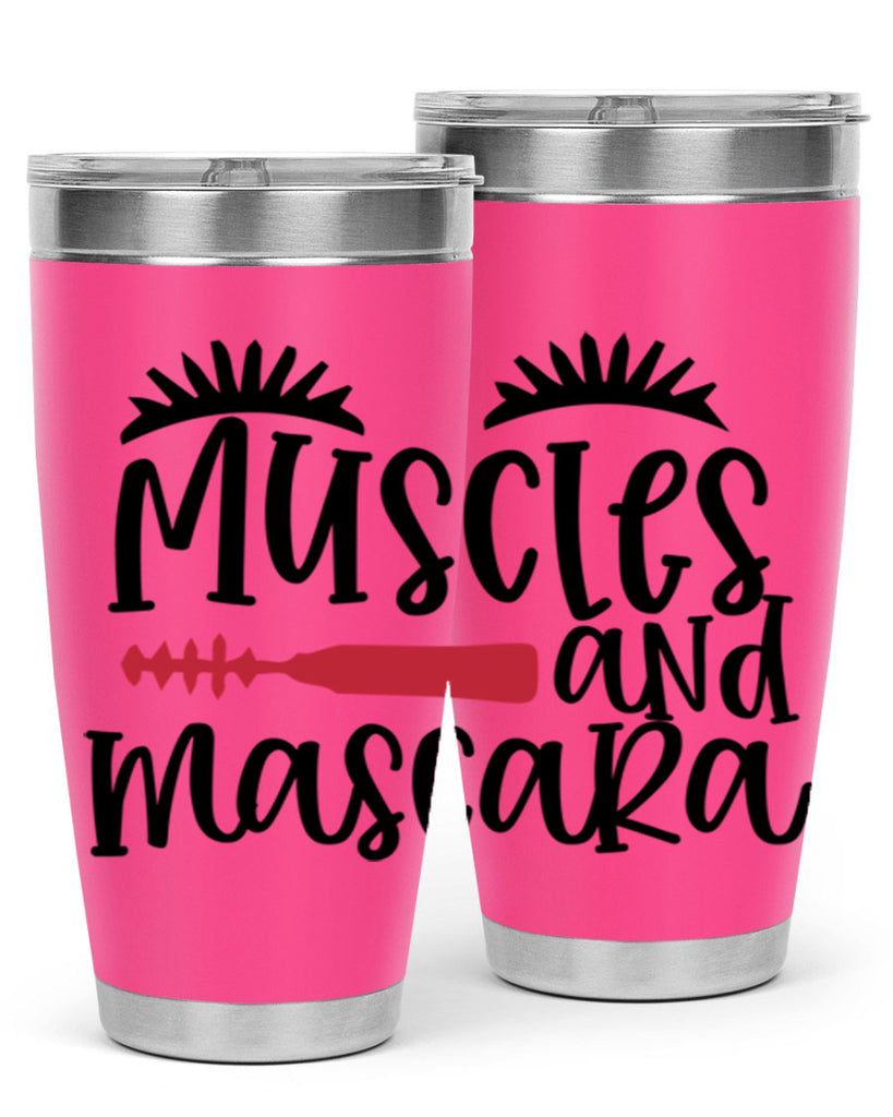 Muscles and mascara design Style 221#- make up- Tumbler