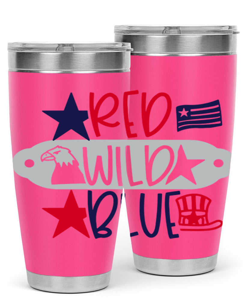 Red Wild Blue Style 171#- Fourt Of July- Tumbler