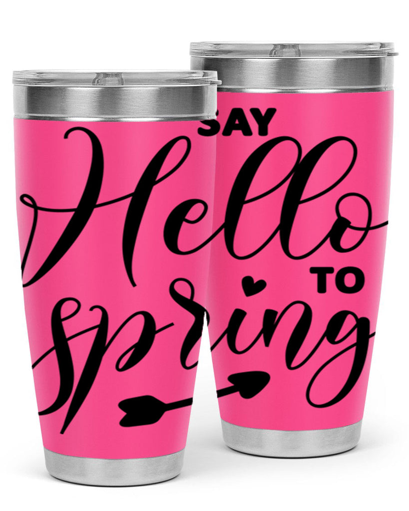 Say Hello to Spring402#- spring- Tumbler