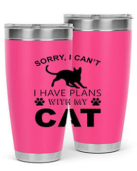 Sorry I Cant Style 116#- cat- Tumbler