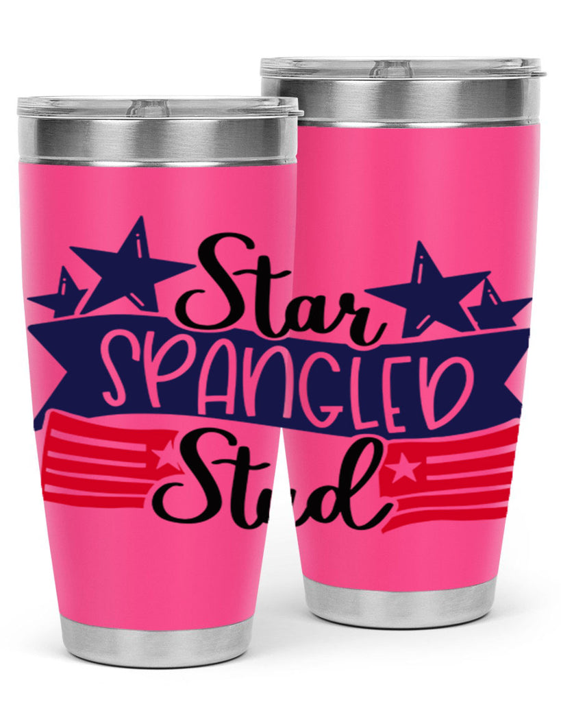 Star Spangled Stud Style 173#- Fourt Of July- Tumbler