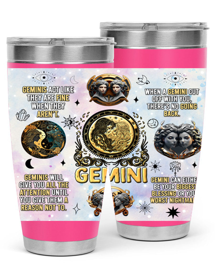 StraightGemini 472#- zodiac- Tumbler